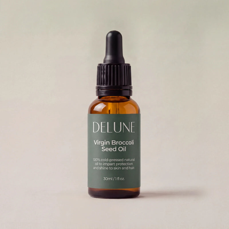Delune Virgin Broccoli Seed Oil 30ml dropper bottle